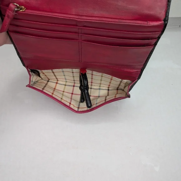 Vintage Coach Bleecker Black Signature Jacquard Canvas & Leather Buckle Wallet - Picture 16 of 16